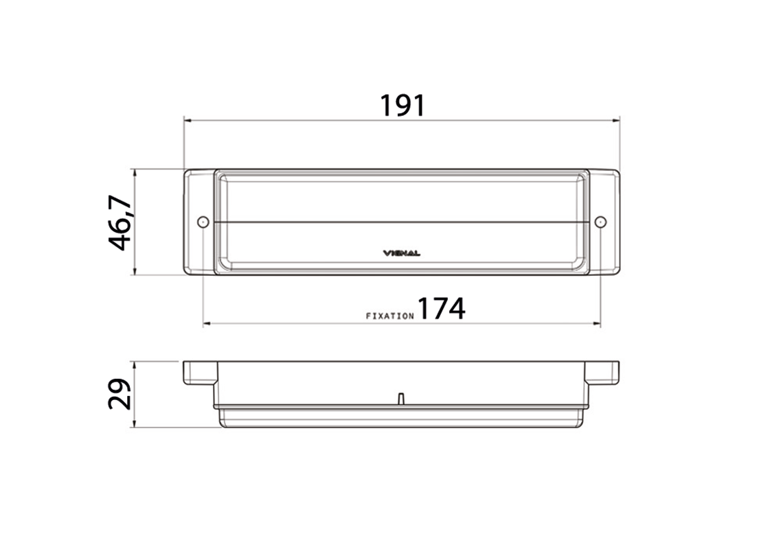Rear lamp LED Left/Right to connect to tailgate light BL15